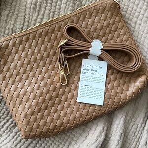 Grey Haus Saddle Brown SoHo Woven Bag from the Summer 2025 Jilly Box